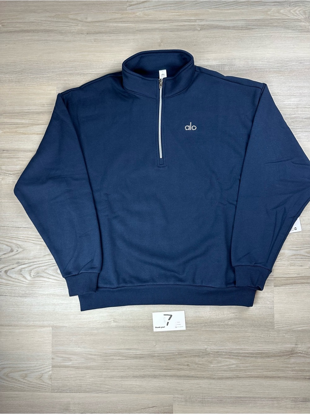 Alo Accolade Quarter Zip ‘Navy’